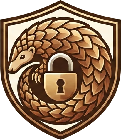 PangoLock pangolin shield emblem